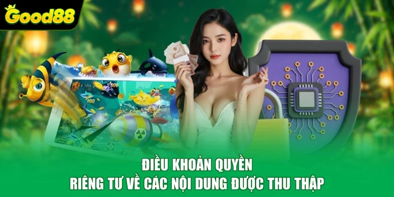Điều khoản quyền riêng tư về các nội dung được thu thập