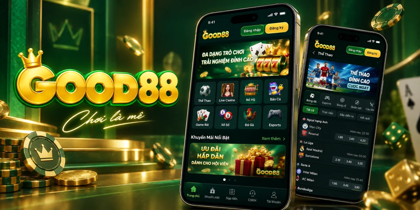 Giao diện GOOD88 trên điện thoại
