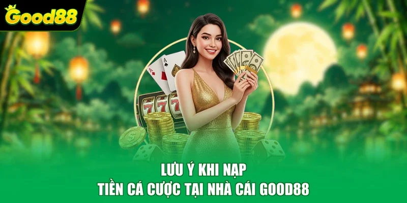 Lưu ý khi nạp tiền cá cược tại nhà cái Good88